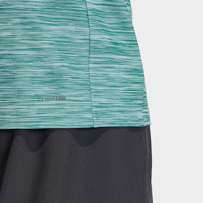 ADIDAS PERFORMANCE T-Shirt in smaragd / weiß, Produktansicht