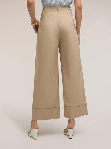 MOTIVI Wide leg Broek in Beige