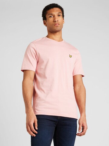 T-Shirt Lyle & Scott en rose : devant