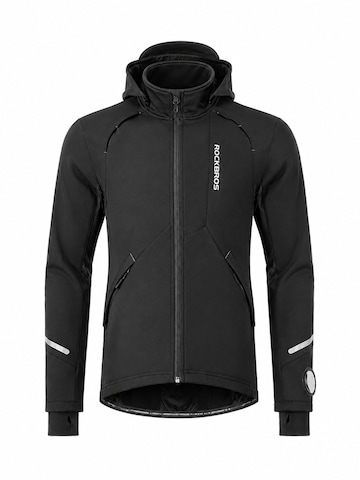 ROCKBROS Outdoorjacke 'Thermo Fahrradjacke Herren'‌‌‌‌‌‌ in Schwarz: Vorderseite