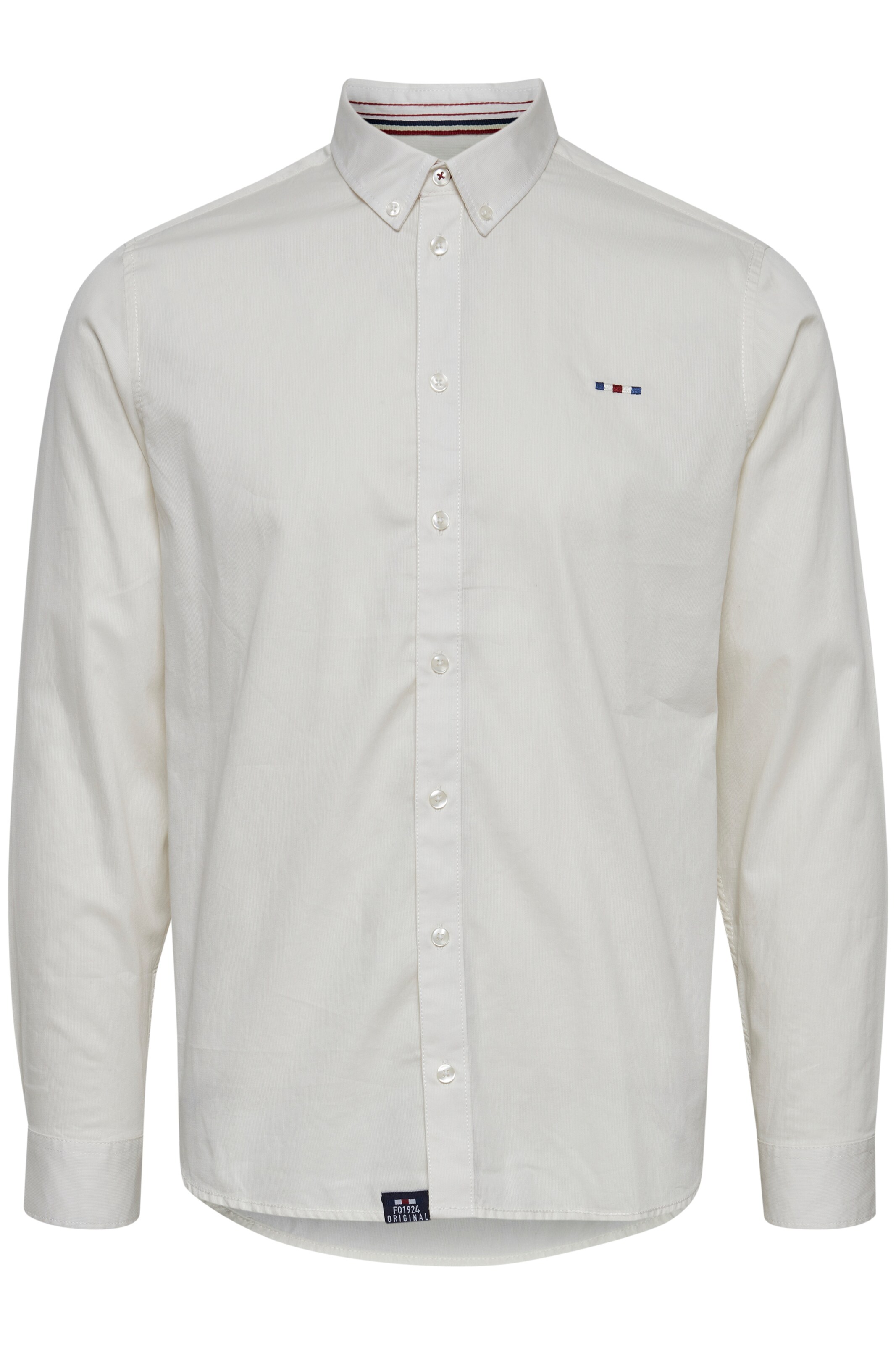 FQ1924 - Regular Fit Camisa 'Halvar' em branco: frente