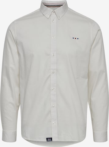 FQ1924 - Regular Fit Camisa 'Halvar' em branco: frente