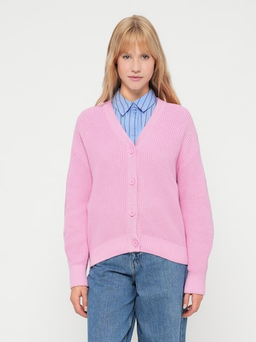 JJXX Knit cardigan in Purple: front