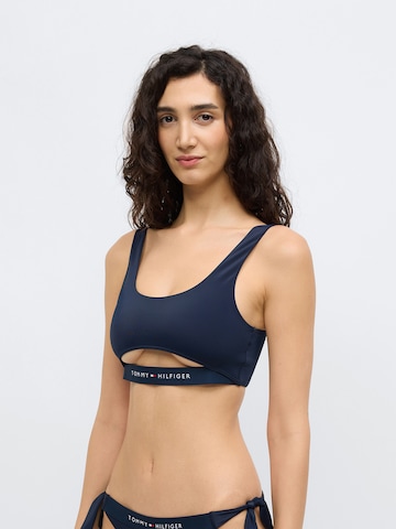 zils Tommy Hilfiger Underwear Bezvīļu Bikini augšdaļa: no priekšpuses