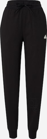 ADIDAS SPORTSWEAR Tapered Workout Pants 'BLUV' in Black: front