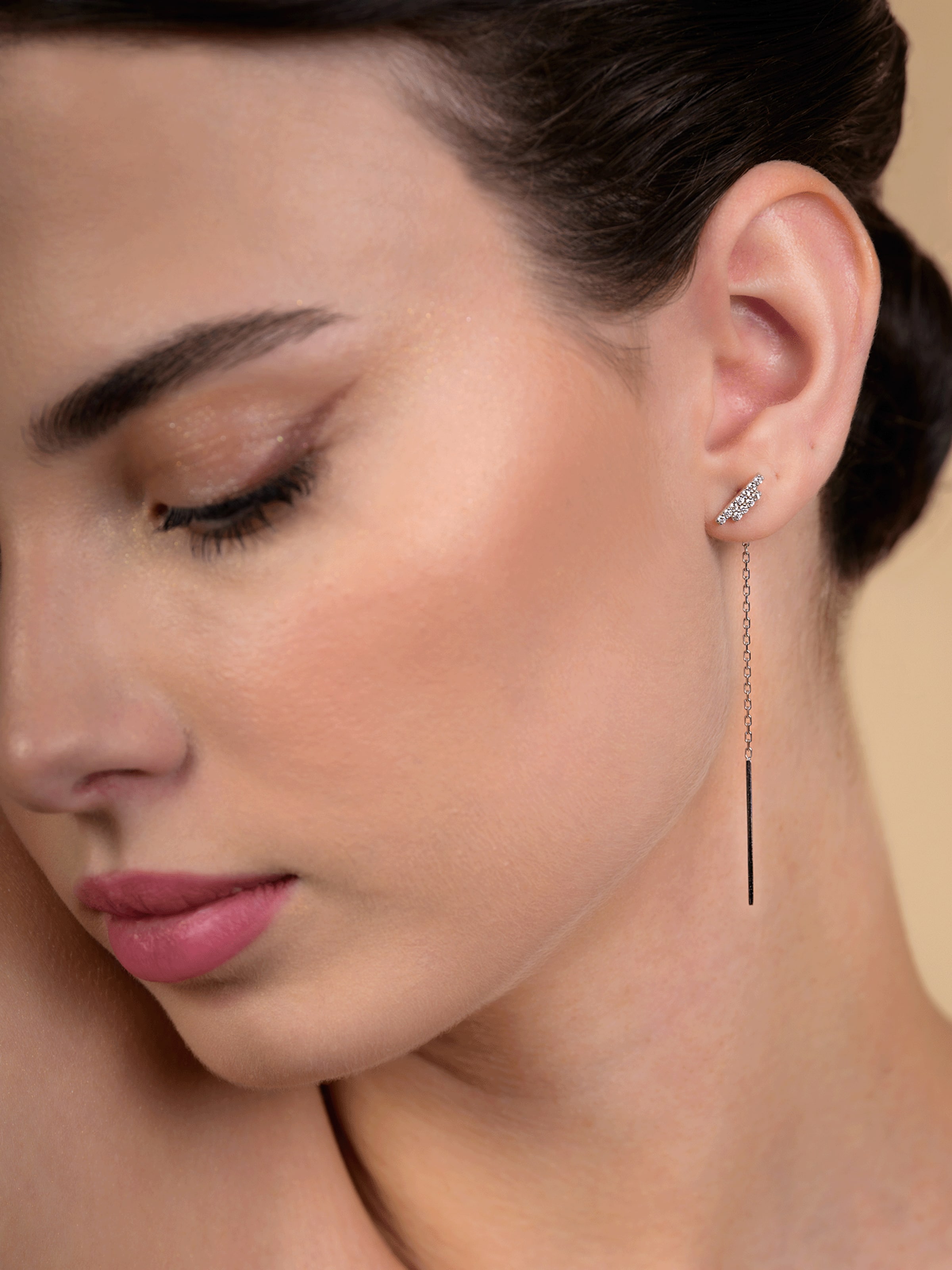 57emozioni Oorbellen 'Diamond' in Zilver