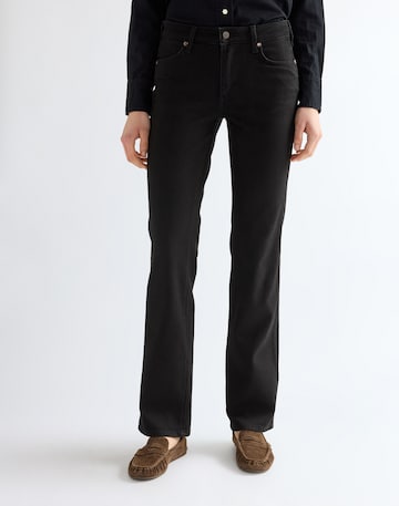 WRANGLER Regular Jeans in Zwart: voorkant
