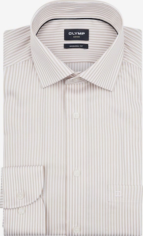Chemise 'Luxor' OLYMP en beige : devant