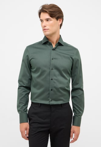 ETERNA Slim fit Zakelijk overhemd in Groen: voorkant