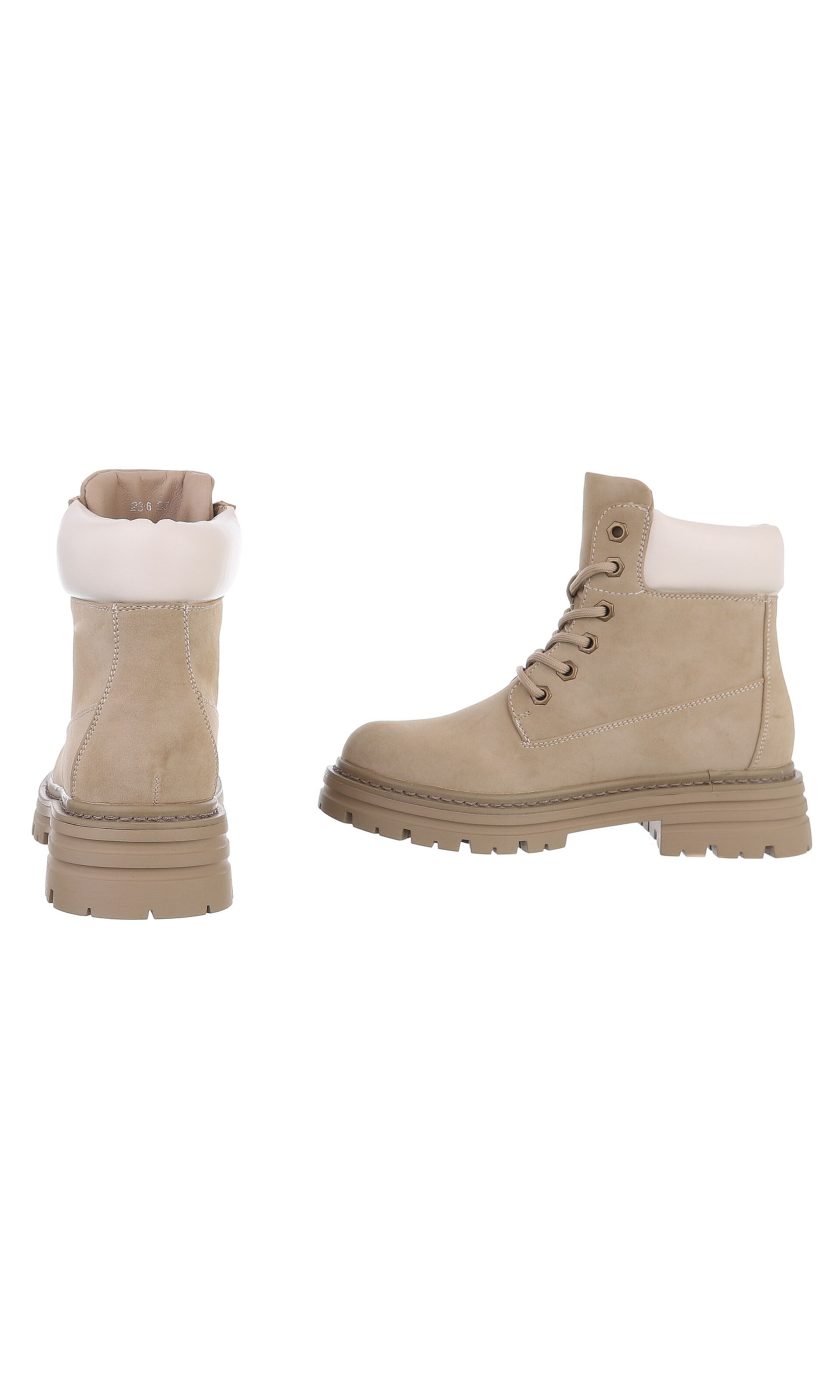 Ital-Design Schnürstiefelette in Braun