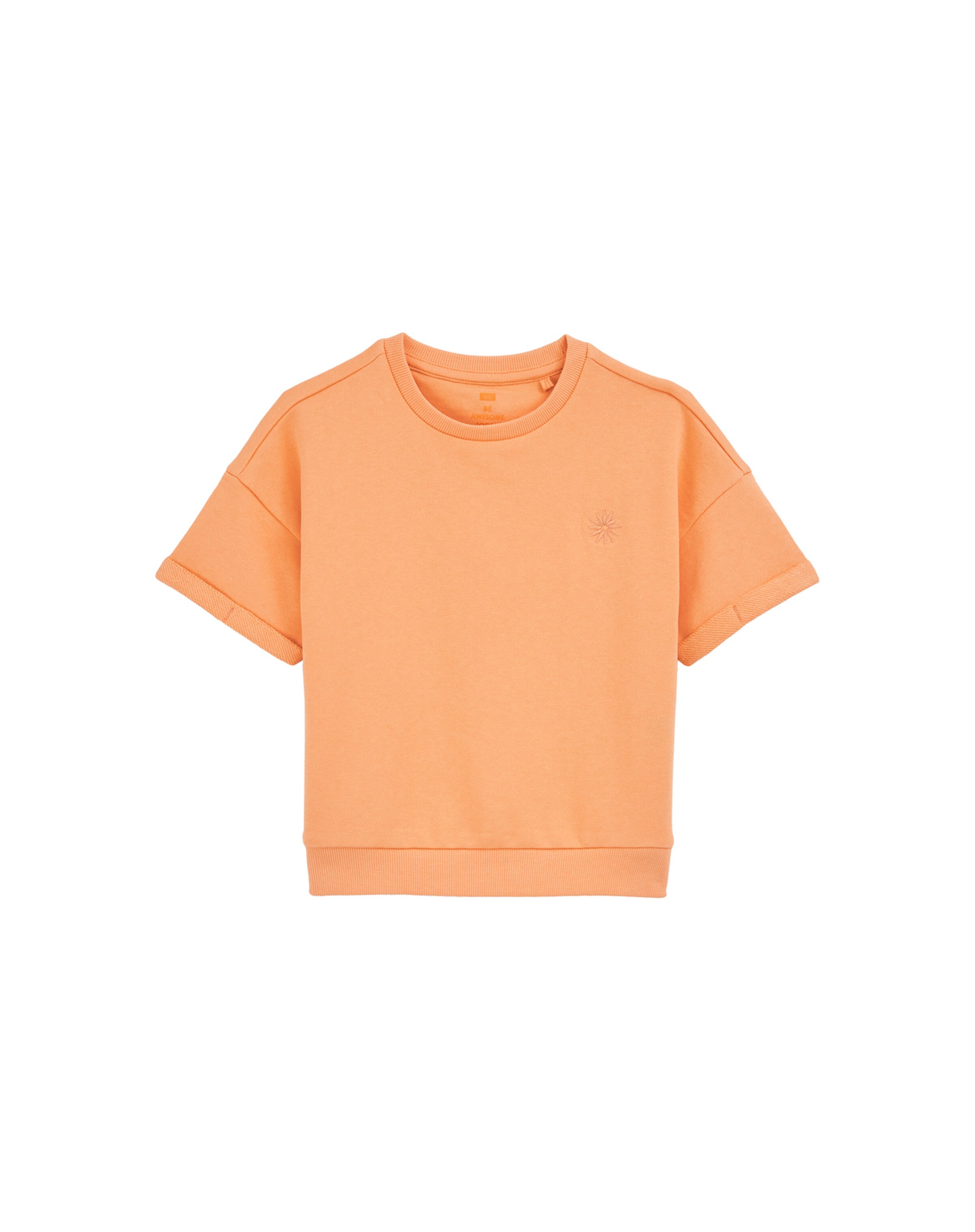 WE Fashion Суичър в оранжево: отпред