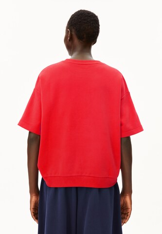 ARMEDANGELS Sweatshirt 'BAMIKA' in Red: back