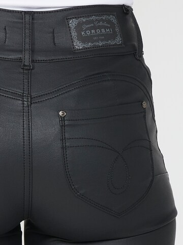 KOROSHI Skinny Hose in Schwarz