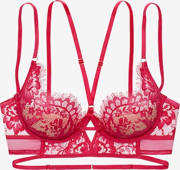 LASCANA Push-up BH in Rot: predná strana