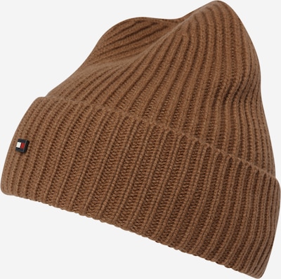 TOMMY HILFIGER Bonnet en bleu marine / pueblo / rouge feu / blanc, Vue avec produit