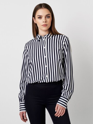 DESOTO Blouse in Blue: front