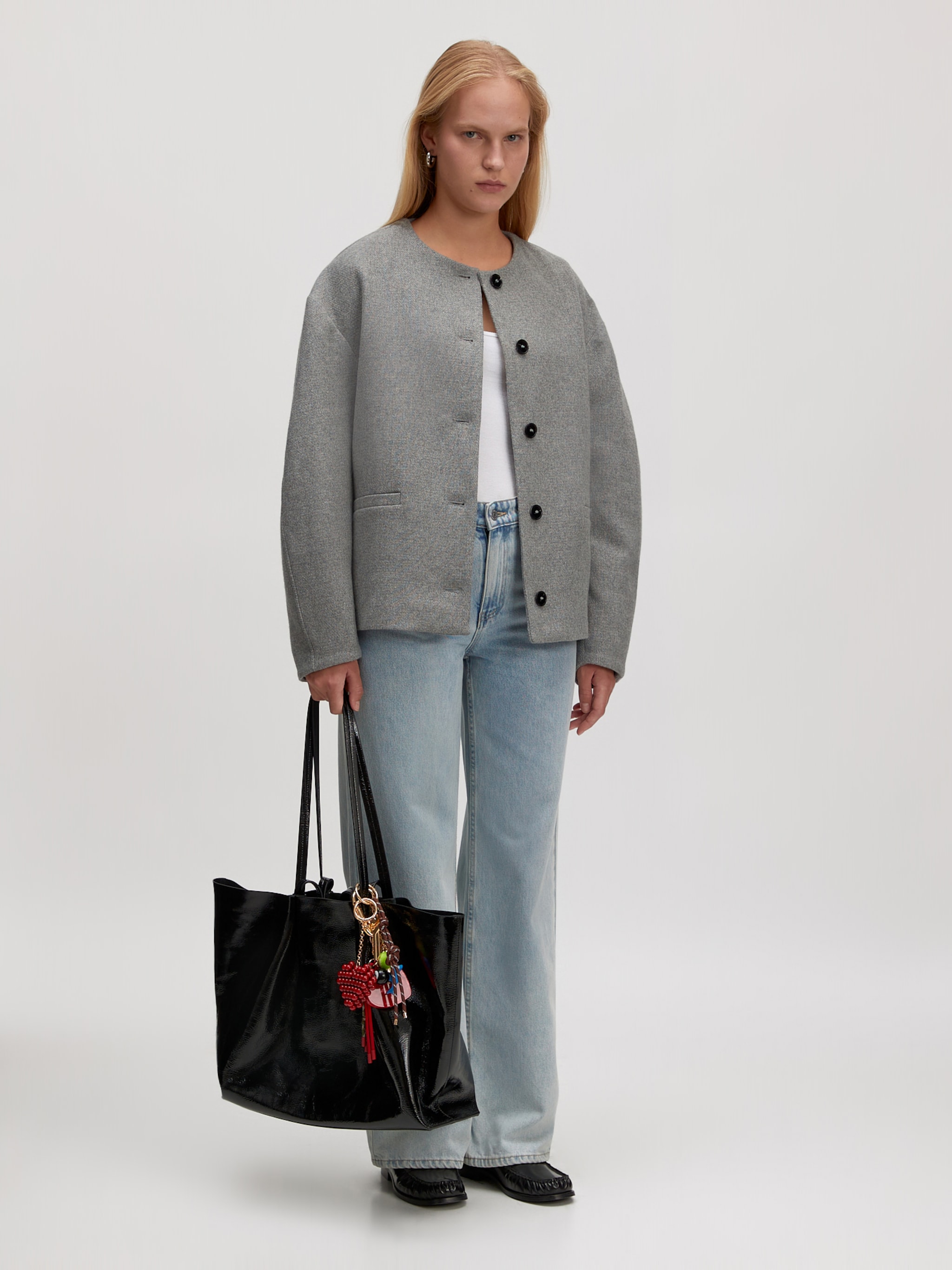 EDITED Produits Veste mi-saison 'Aino Wool' gris