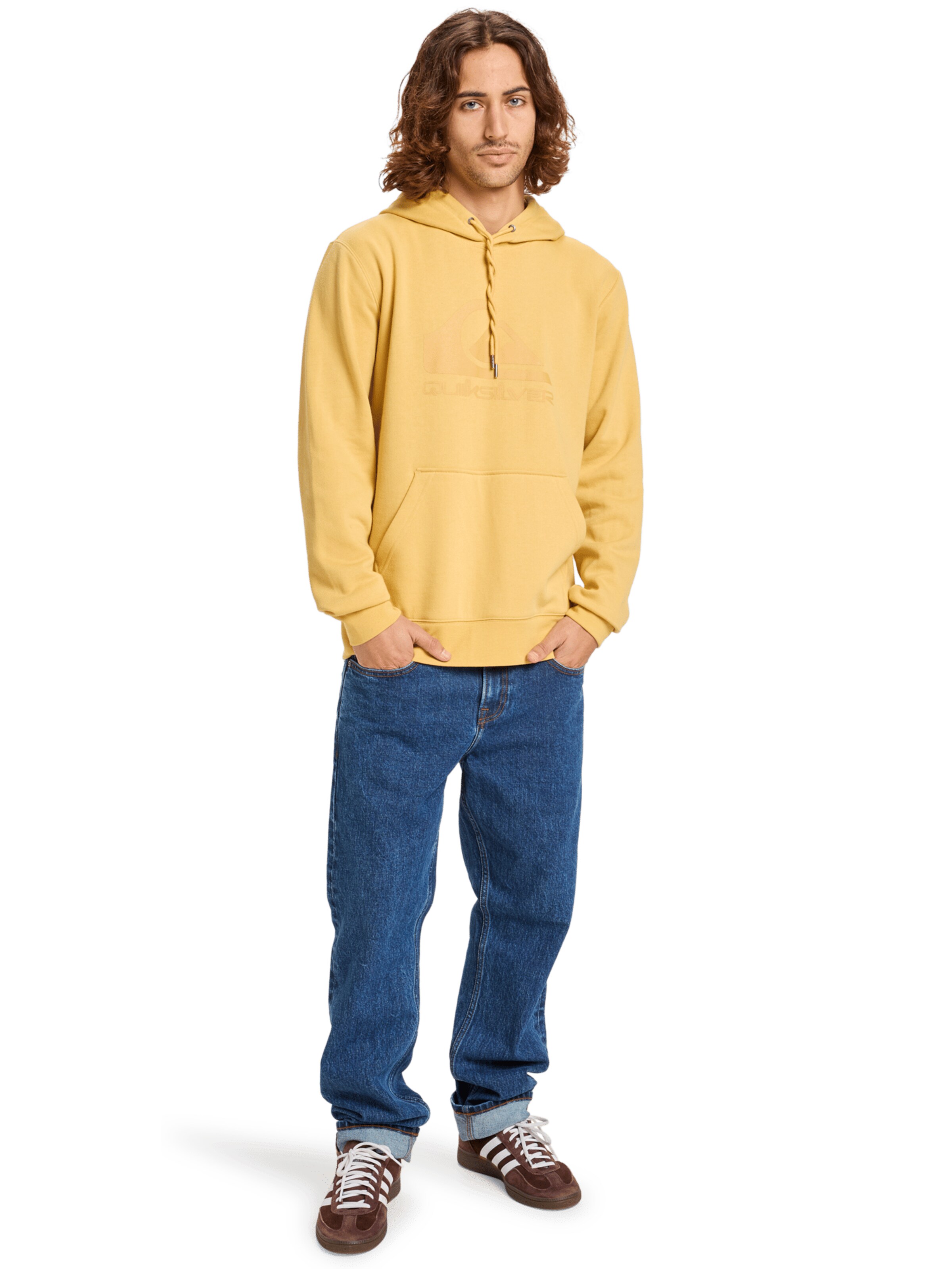 QUIKSILVER Athletic Sweatshirt in Yellow