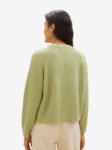 TOM TAILOR DENIM Sweater in Green