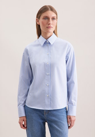 SEIDENSTICKER Blouse in Blauw: voorkant