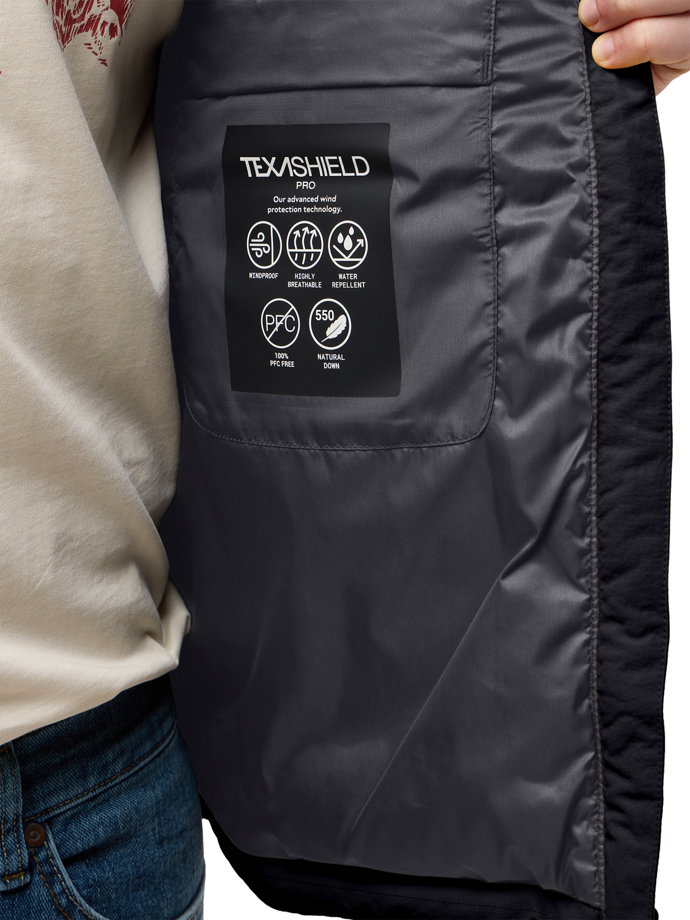 JACK WOLFSKIN Zunanja jakna 'Nordlicht' | črna barva