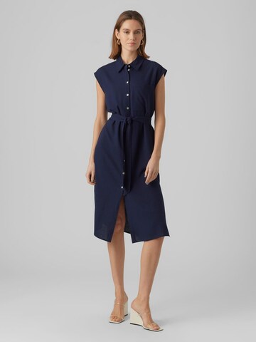 Rochie tip bluză 'VMMYMILO' de la VERO MODA pe albastru: față