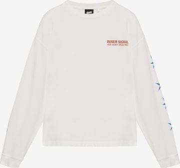 Pull&Bear Shirt 'STWD' in Wit: voorkant