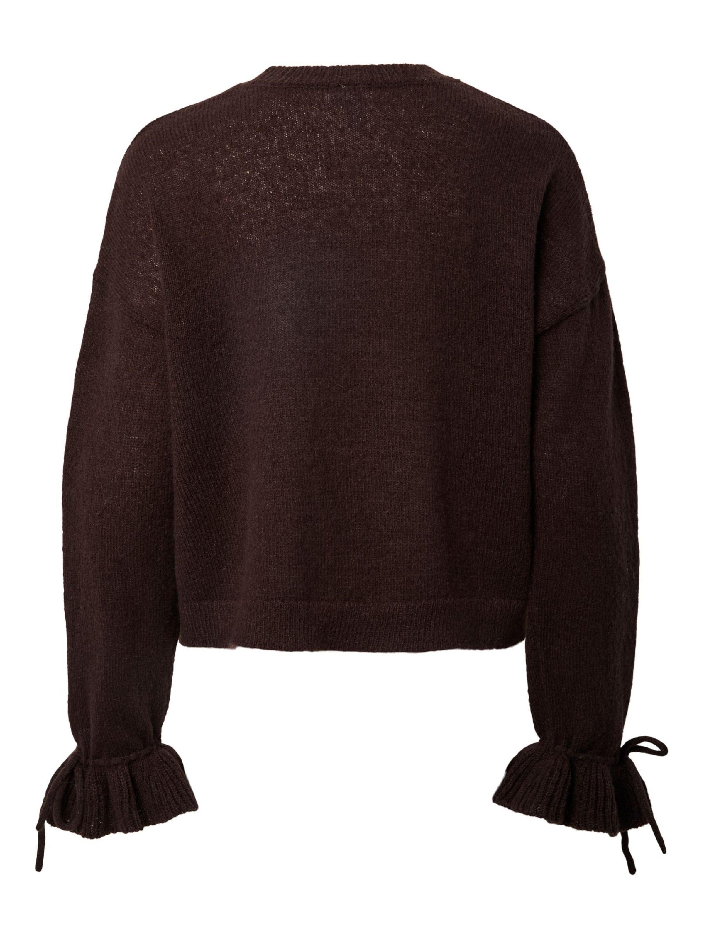 PIECES Sweater 'PCFie' in Brown