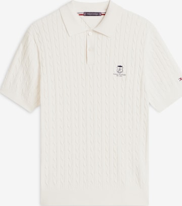 Pull-over TOMMY HILFIGER en beige : devant