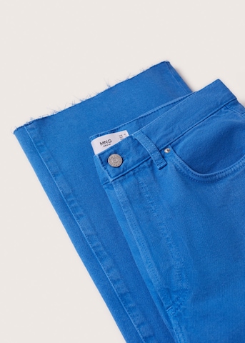 MANGO Wide Leg Jeans 'Nora' in Blau