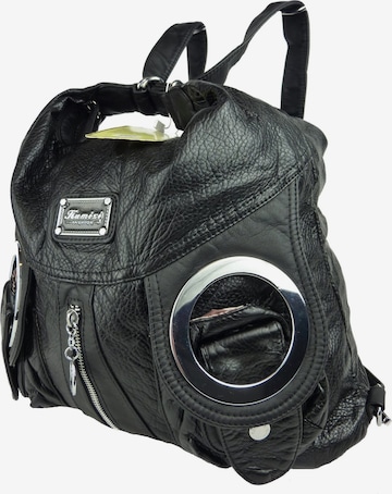 Kumixi Schultertasche '2in1 Rucksacktasche' in Schwarz: Vorderseite