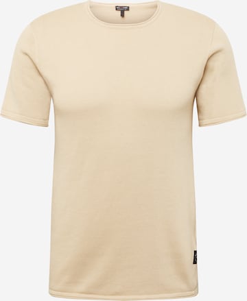 Key Largo Shirt 'LUKAKU' in Beige: voorkant