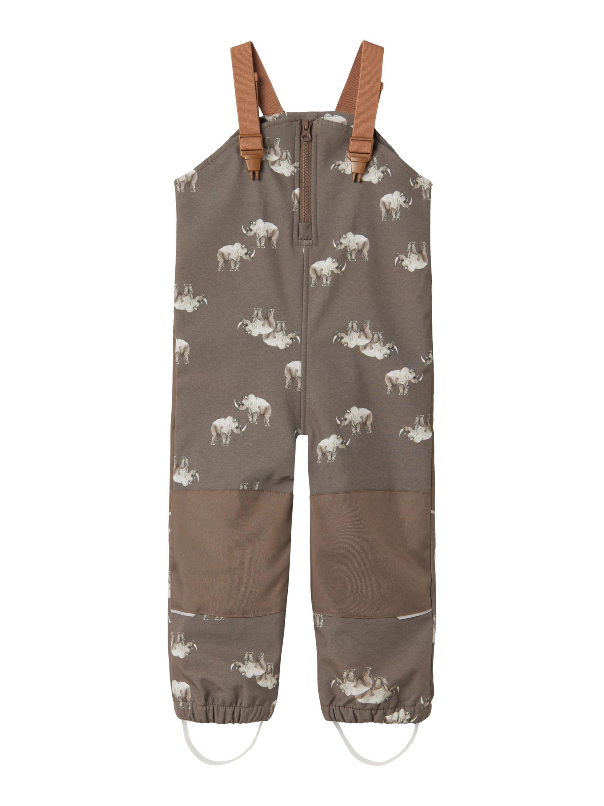 NAME IT Regular Functionele broek 'NKMAlfa08' in Bruin: voorkant