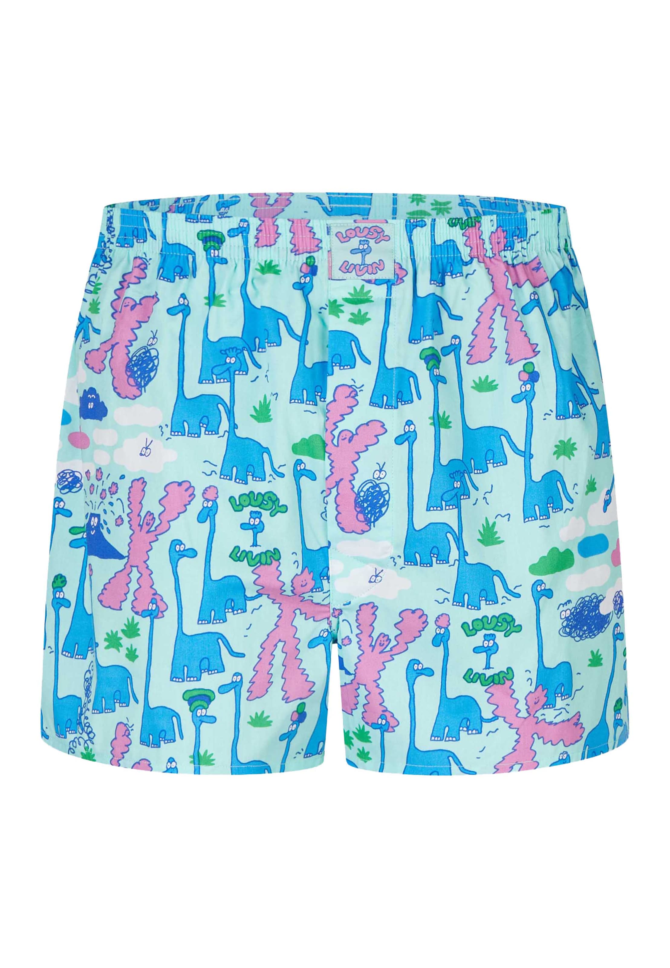 Lousy Livin Boxershorts Set 'Animal' in Blau