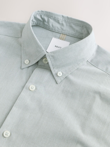 Next Regular fit Button Up Shirt in Green