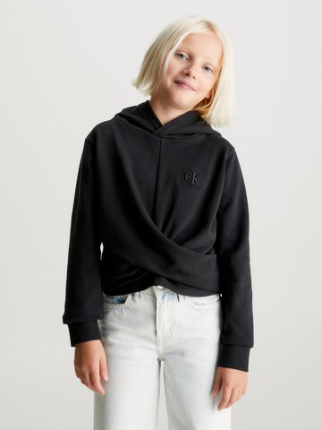 Calvin Klein Jeans Sweatshirt in Schwarz: predná strana