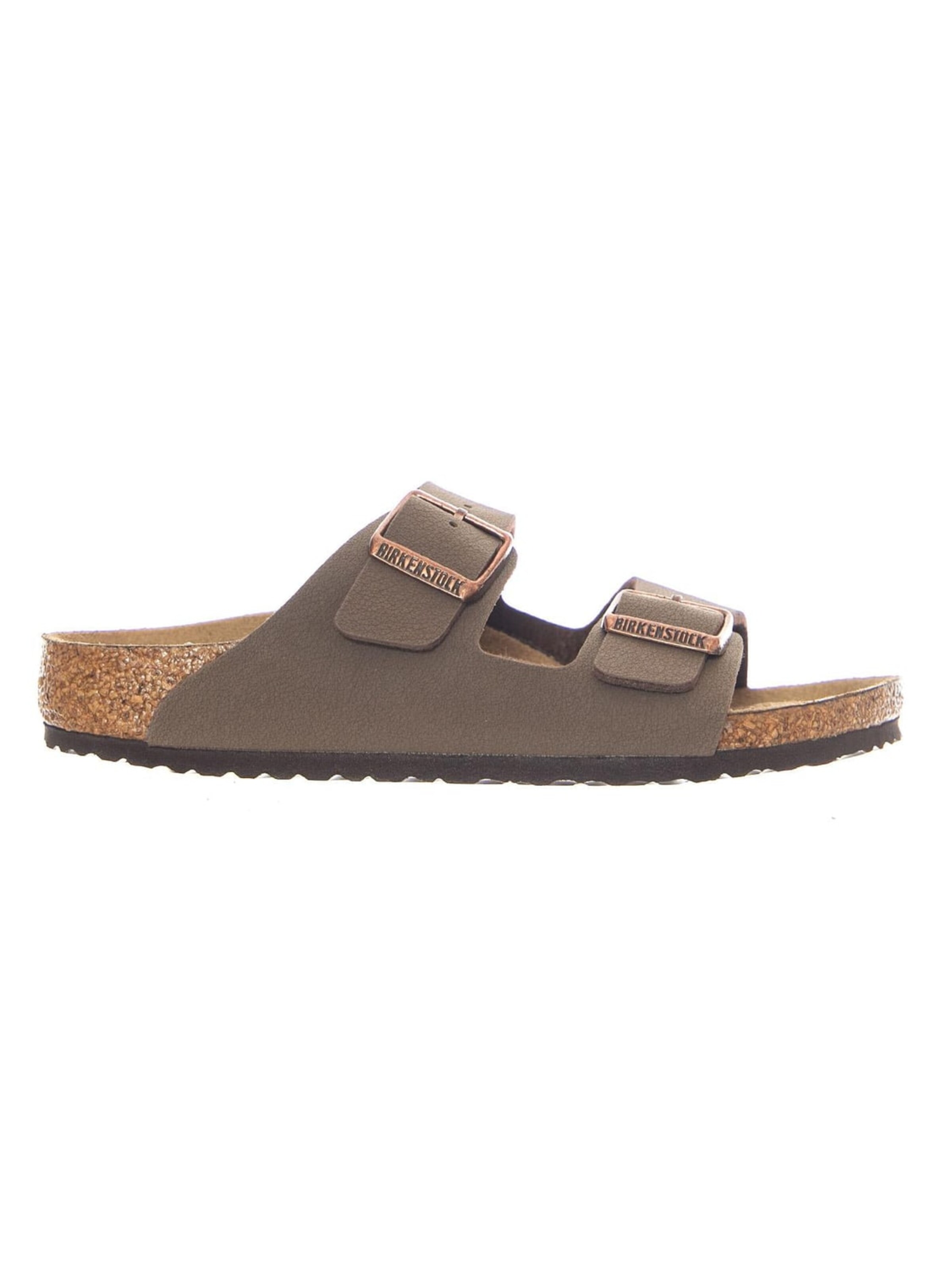 Sandalo 'Arizona Kids Birkibuc Narrow Fit Mocha' di BIRKENSTOCK in marrone: frontale