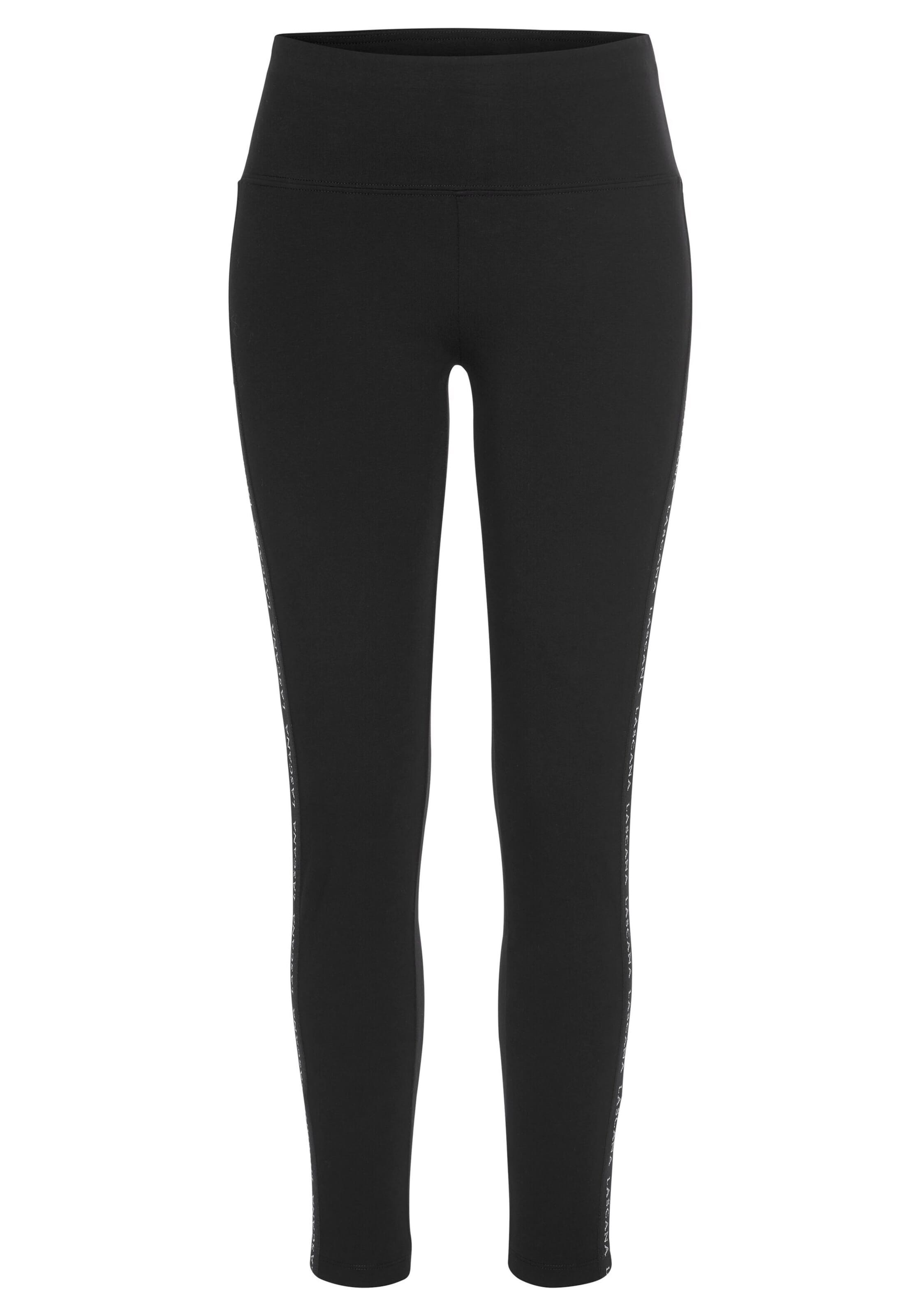 Skinny Pantaloni sport de la LASCANA ACTIVE pe negru: față