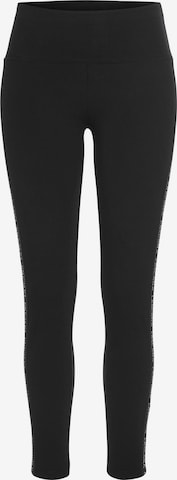 LASCANA ACTIVESkinny Sportske hlače - crna boja: prednji dio