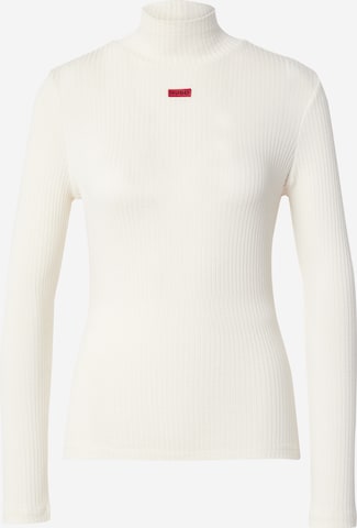HUGO Red Sweter 'Dinelane' w kolorze biały: przód