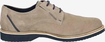 SIOUX Lace-Up Shoes ' Dilip' in Beige