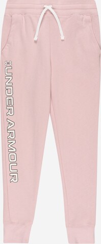UNDER ARMOUR Sporthose 'Rival' in Pink: predná strana