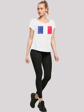F4NT4STIC Shirt 'France Frankreich Flagge' in White