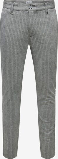 Only & Sons Панталон Chino 'Mark' в сиво / бяло, Преглед на продукта