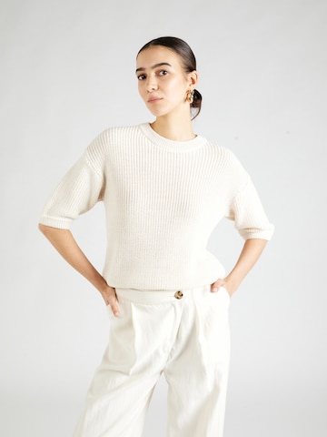 Pull-over 'FABULOUS' VERO MODA en beige : devant