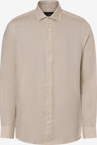 bugatti Regular fit Button Up Shirt in Beige: front