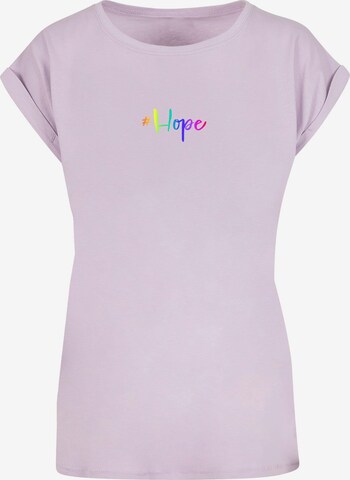 T-shirt 'Hope Rainbow' Merchcode en violet : devant