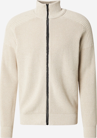 BOSS Strickjacke 'Kalandrio' in Beige: Vorderseite