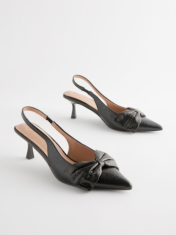 Next - Sapatos abertos atrás em preto