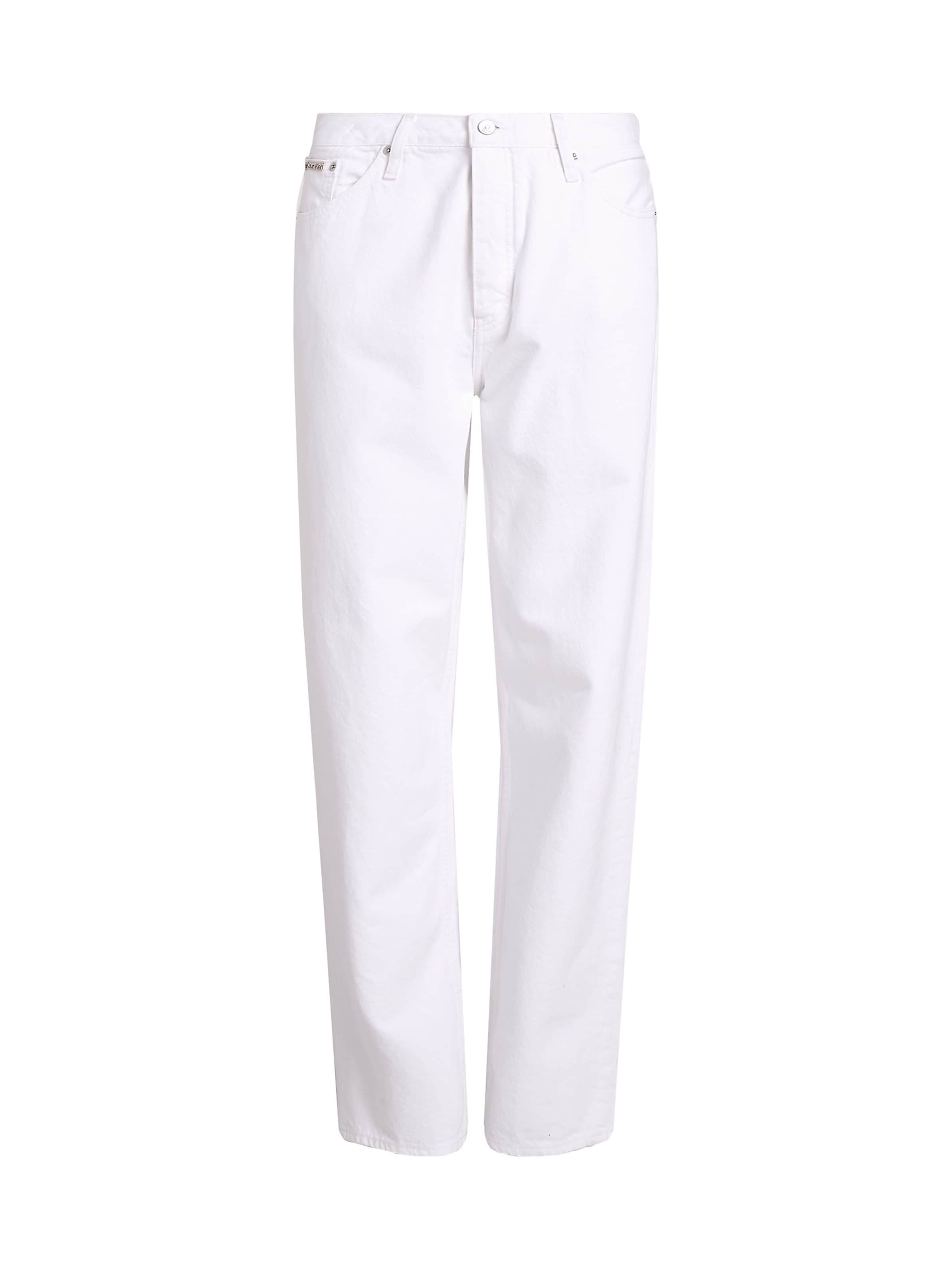 Calvin Klein Jeans - Loosefit Vaquero en blanco: frente